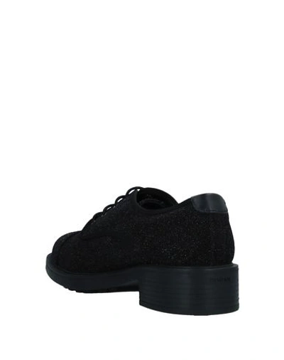 Hogan Lace-up Shoes In Black