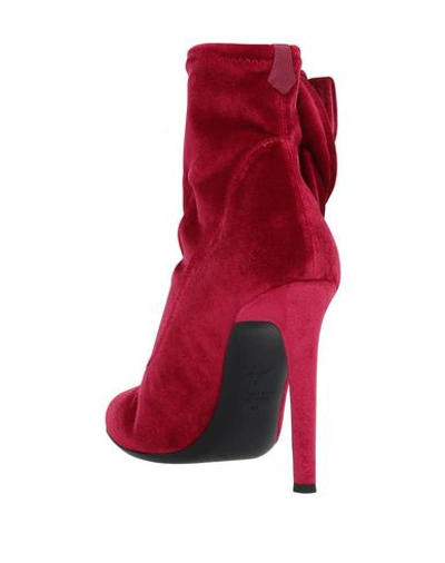 Shop Giuseppe Zanotti Ankle Boots In Red