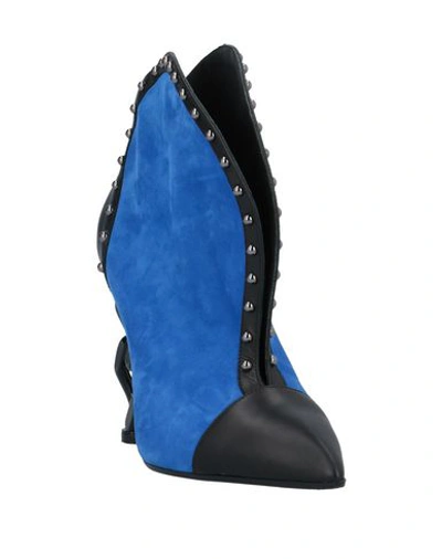Shop Balmain Ankle Boot In Bright Blue