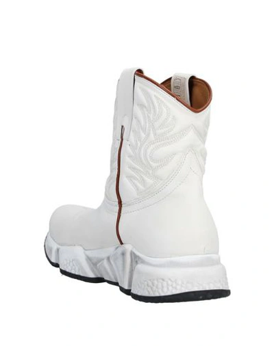 Shop Texas Robot Ankle Boots In Ivory