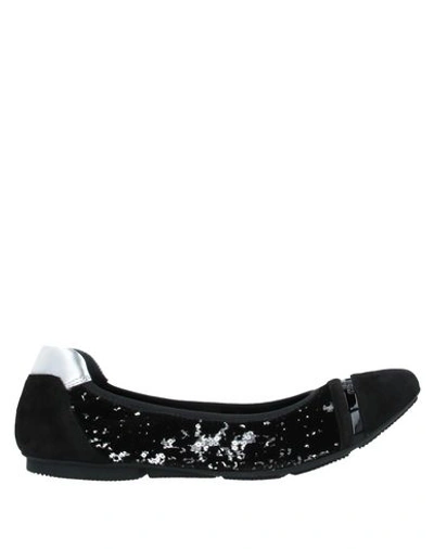 Hogan Ballet Flats In Black
