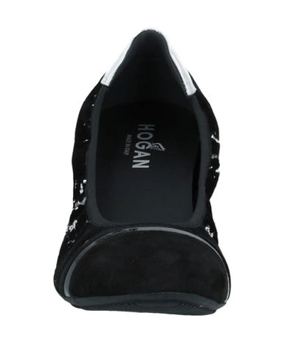Hogan Ballet Flats In Black