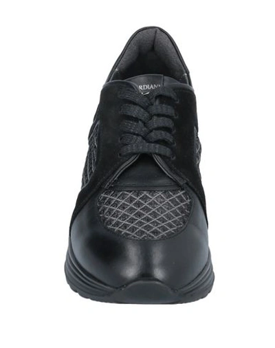 Shop Alberto Guardiani Sneakers In Black