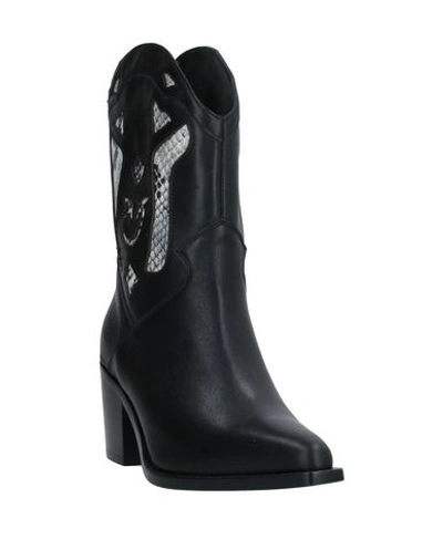 Shop Pinko Woman Ankle Boots Black Size 8 Calfskin