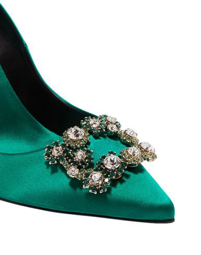 Roger Vivier Pump In Emerald Green