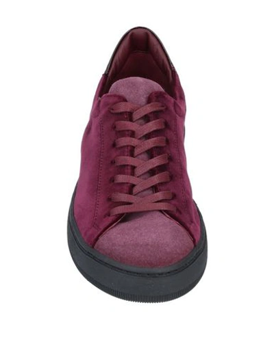 Shop Philippe Model Woman Sneakers Burgundy Size 8 Textile Fibers, Soft Leather In Red