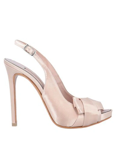 Shop Albano Sandals In Pastel Pink