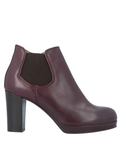 Shop Manas Ankle Boot In Deep Purple