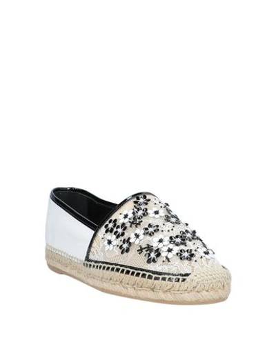 Shop René Caovilla Espadrilles In White