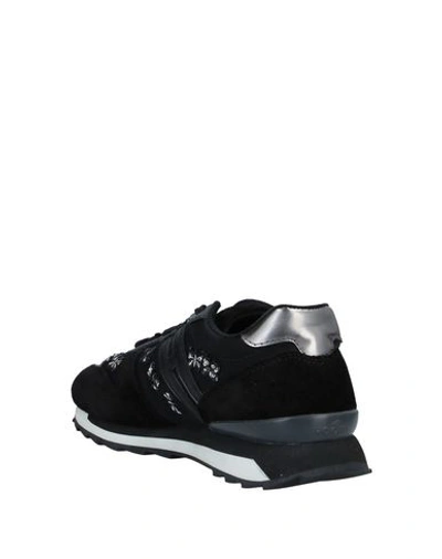 Shop Hogan Rebel Woman Sneakers Black Size 5.5 Soft Leather, Textile Fibers