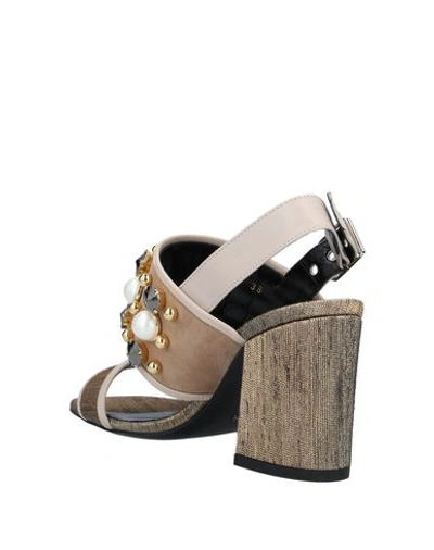 Shop Baldan Sandals In Bronze