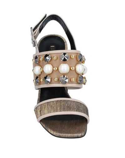 Shop Baldan Sandals In Bronze