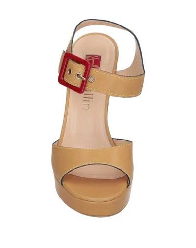 Shop Ballin Sandals In Camel