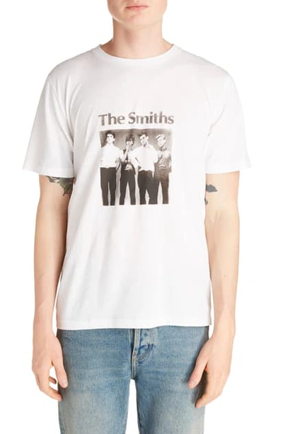 Shop Saint Laurent The Smiths Graphic T-shirt In White