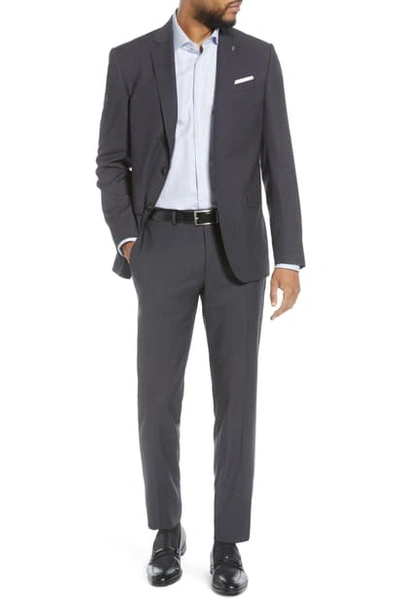 Shop Ted Baker Jay Solid Wool Suit In Grey