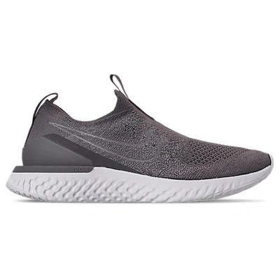 Shop Nike Women's Epic Phantom React Flyknit Running Shoes In Grey