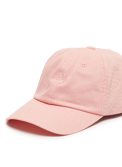 Shop Acne Studios Face Patch Baseball Cap In Blush Pink