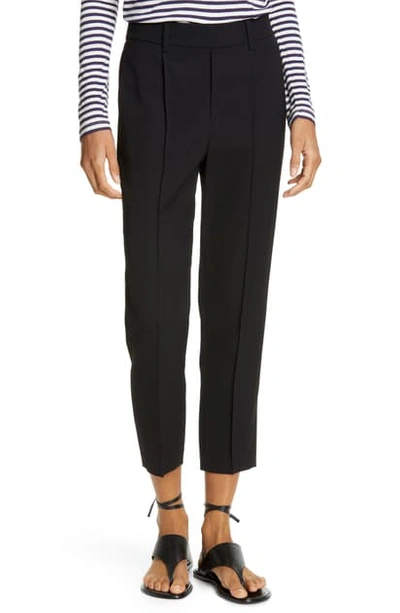 Shop Vince Easy Pull-on Ankle Pants In Black