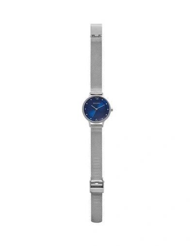 Shop Skagen Wrist Watch In Dark Blue