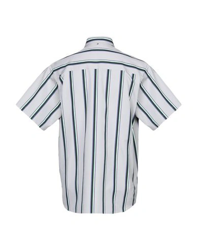 Shop Oamc Striped Shirt In Grey