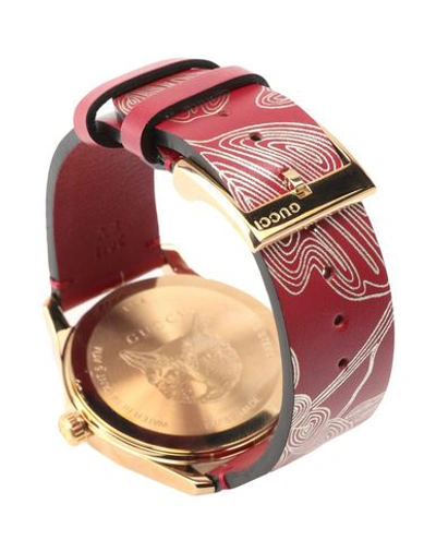 Shop Gucci Wrist Watch In Red