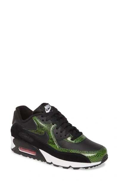 Shop Nike Air Max 90 Qs Sneaker In Black/ Cyber/ Fir