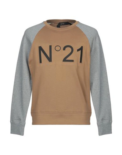 Shop N°21 Sweatshirt In Camel