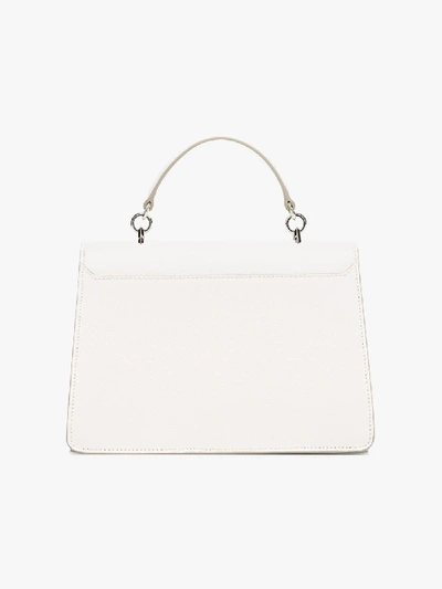 Shop Jimmy Choo Madeline Crystal Tote In White