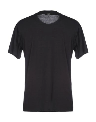 Shop N°21 Man T-shirt Black Size S Cotton