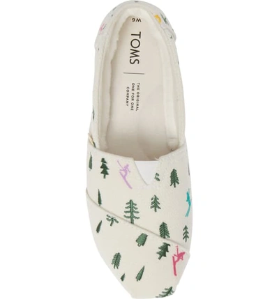 Shop Toms Classic Canvas Slip-on In Ski Print Fabric