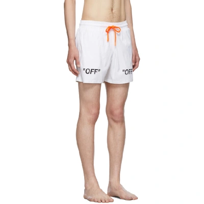 Off-white White Vilebrequin Edition Arrows Moorise Swim Shorts | ModeSens
