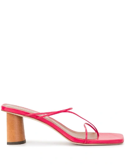 Shop Rejina Pyo Block Heel Strappy Sandals - Pink