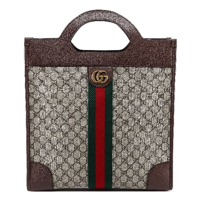 Shop Gucci Monogram Print Tote Bag In Multi