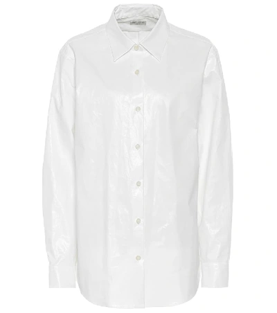 Shop Dries Van Noten Cotton-blend Shirt In White