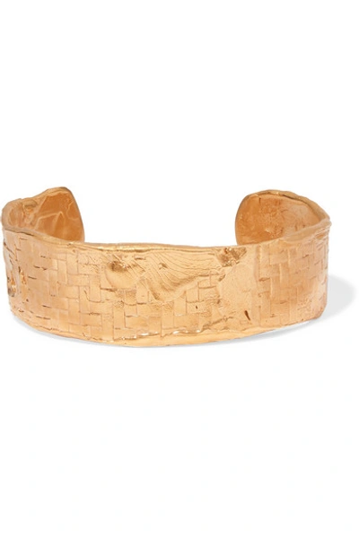 Shop Alighieri The Woven History Gold-plated Cuff