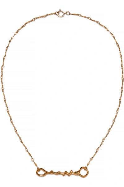 Shop Alighieri The Spectre Gold-plated Necklace
