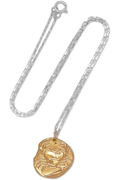 Shop Alighieri The Scattered Decade Gold-plated And Silver Necklace