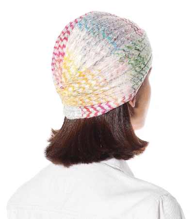 Shop Missoni Knitted Turban In Multicoloured