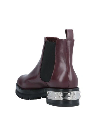 Shop Alexander Mcqueen Ankle Boot In Maroon