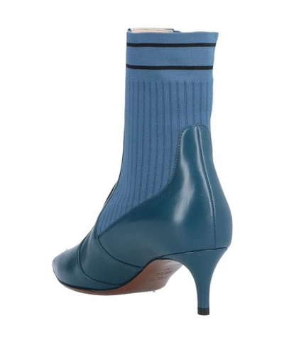 Shop Fendi Ankle Boot In Slate Blue