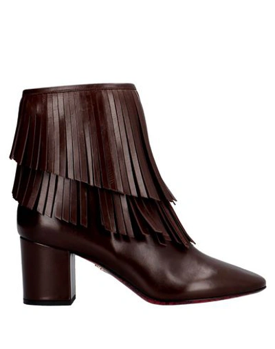 Shop Cesare Paciotti Ankle Boot In Dark Brown