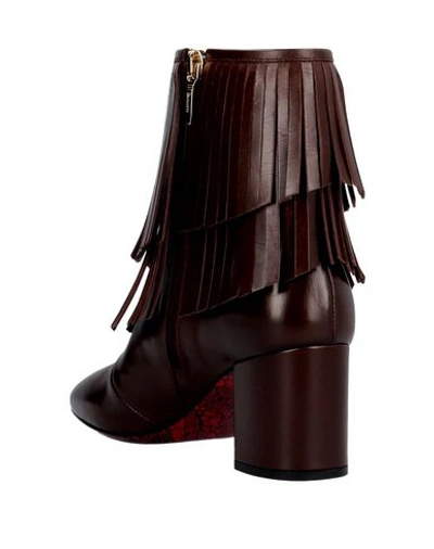 Shop Cesare Paciotti Ankle Boot In Dark Brown