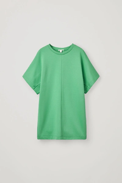 Shop Cos Long Shaped T-shirt In Green