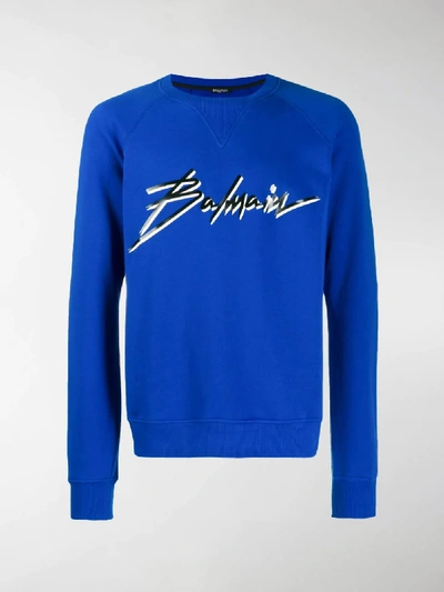 Balmain signature online sweatshirt