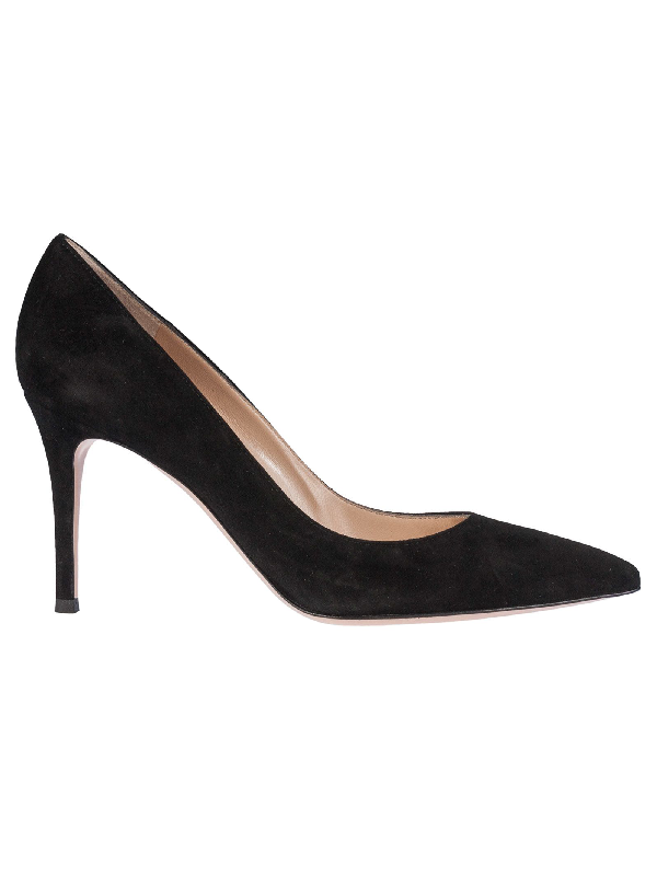 Gianvito Rossi Pointed High Heeled Pumps In Black | ModeSens