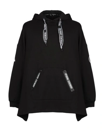 Shop Opening Ceremony Hooded Sweatshirt In Black