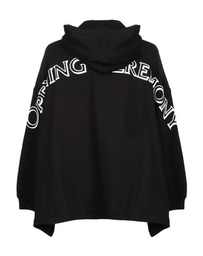 Shop Opening Ceremony Hooded Sweatshirt In Black