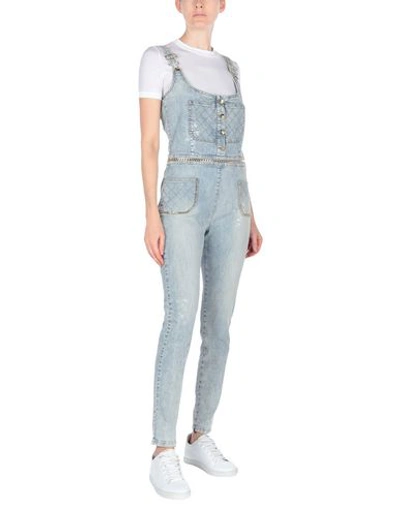 Shop Philipp Plein Overalls In Blue