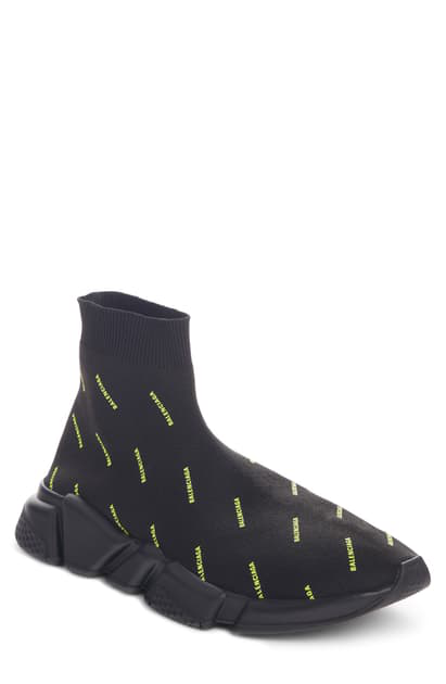 Balenciaga Rubber Speed Stretch knit High top Sneakers in