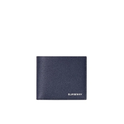 Shop Burberry Grainy Leather International Bifold Coin Wallet